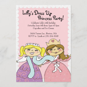 Invitación La princesa, viste para arriba a la fiesta de