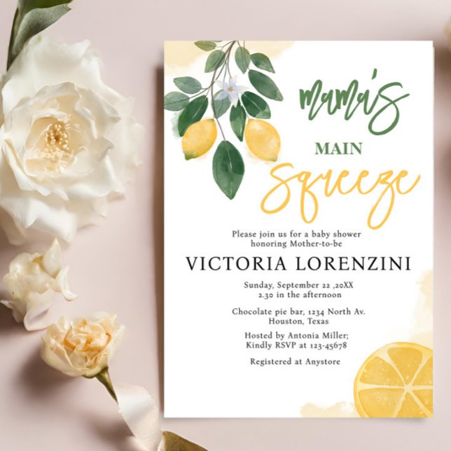 Invitación La principal congelación de Baby Shower de Lemon M (Subido por el creador)