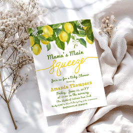 Invitación La principal ducha de Baby Shower Squeeze Lemon de