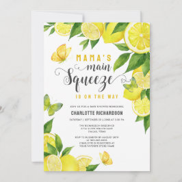 Invitación La principal mariposa de limón de mamá