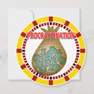 Invitación La procrastinación es un ladrón de tiempo