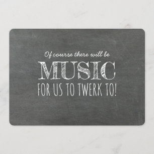 Invitación La propuesta de la dama de honor en Twerk