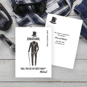 Invitación La propuesta divertida y elegante del Hombre Mejor