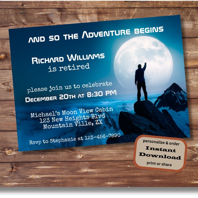 Invitación La próxima aventura a la luna (Subido por el creador)