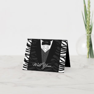 Invitación La raya blanco y negro de la cebra, banquete de