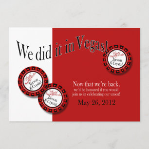 Invitación La recepción de Las Vegas ME PIDE nombre puesto 2