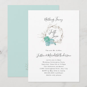 Invitación La recepción del Nothing Fancy