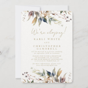 Invitación La recepción está pintada de hojas de otoño