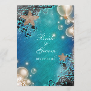 Invitación La recepción nupcial de las estrellas de mar