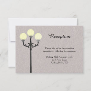 Invitación La recepción nupcial fácil grande