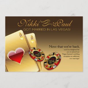 Invitación La recepción VIP de Vegas CONTACTE CONMIGO 2 NOMBR
