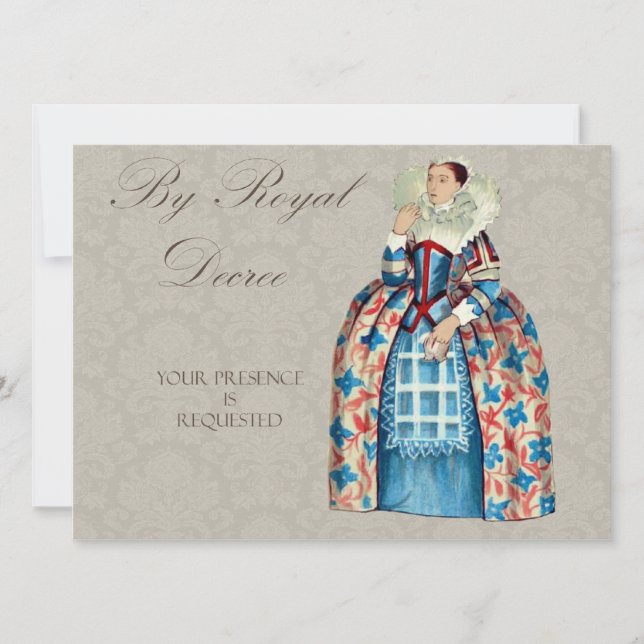 Invitación La reina Victoria Royal invita (Anverso)