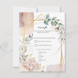 Invitación La respuesta de boda de flora aureate