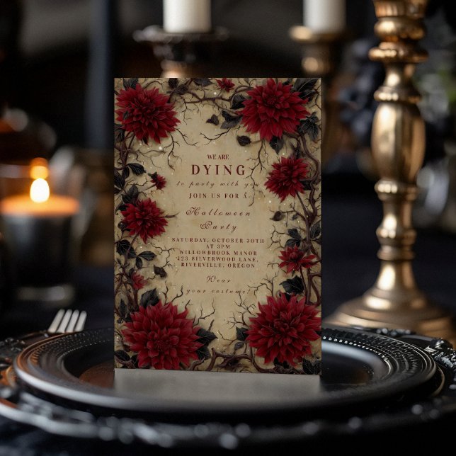 Invitación La reunión de Dark Dahlia Haunted (Subido por el creador)