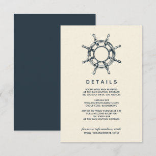 Invitación La rueda del barco azul   Detalles del invitado de