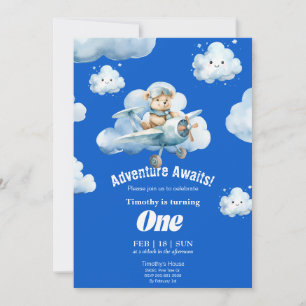 Invitación La Safari Aerea de Teddy: Expedición del 1er Cumpl