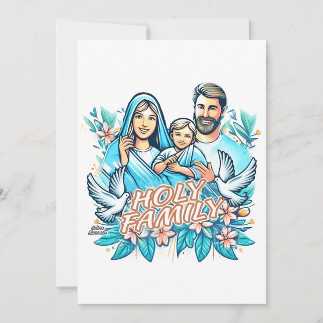 Invitación La Sagrada Familia (Anverso)