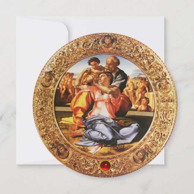 Invitación LA SAGRADA FIESTA DE NAVIDADES DE LA FAMILIA, Gema (Anverso)