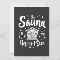 La sauna es mi lugar feliz 