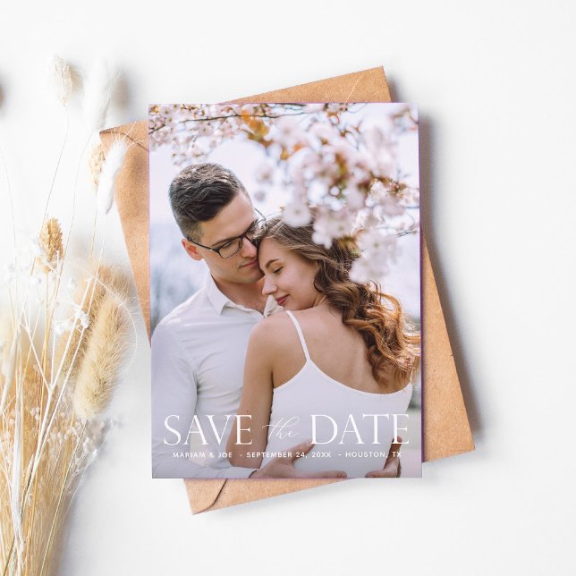 Invitación La secuencia de comandos V Modern 2 Photo Save the (Subido por el creador)