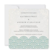 La Seigaiha japonesa ondea una elegante boda playe