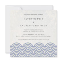 La Seigaiha japonesa ondea una elegante boda playe