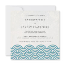 La Seigaiha japonesa ondea una elegante boda playe