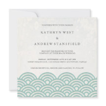 La Seigaiha japonesa ondea una elegante boda playe