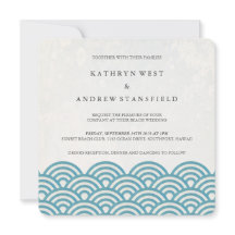 La Seigaiha japonesa ondea una elegante boda playe