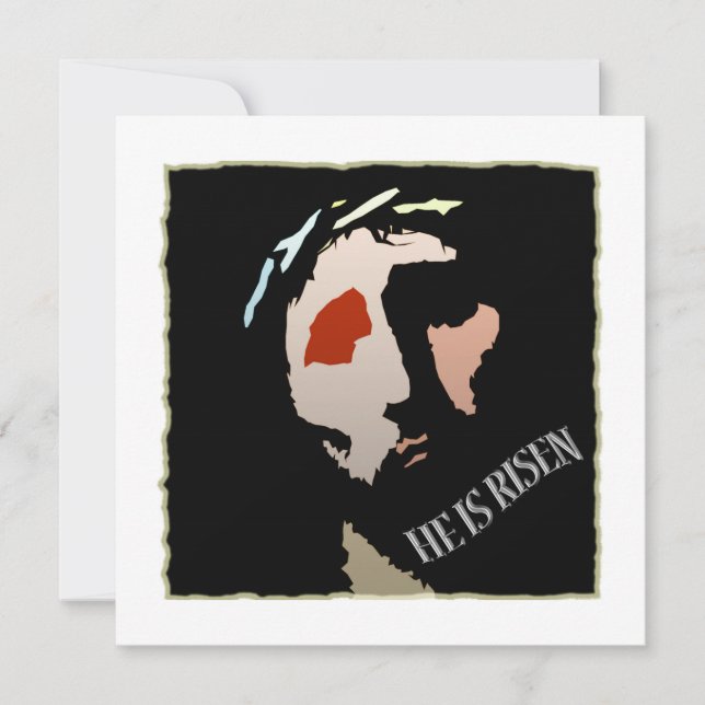 Invitación La Semana Santa Jesús La Biblia Verse Cita Subir (Anverso)