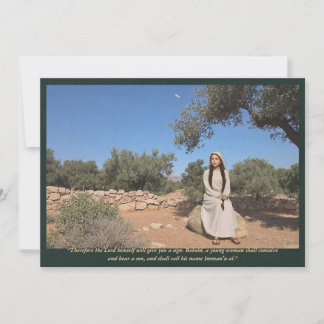 Invitación La señal de Emmanuel—Isaías 7:14 Arte Bíblico