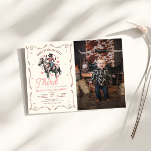 Invitación La silla occidental se prepara para el tercer cump