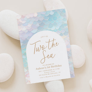 Invitación La sirena dos Fiesta del segundo cumpleaños del ma