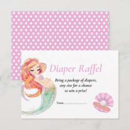 Invitación La sirena viola a Baby Shower bajo el mar