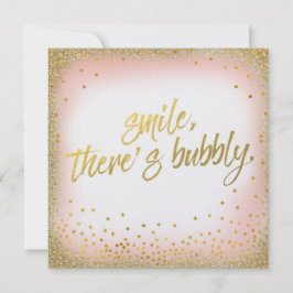 Invitación La sonrisa del oro del melocotón allí es perla