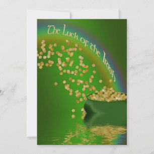 INVITACIÓN LA SUERTE DEL ORO IRLANDÉS -INVITACIÓN DEL PARTIDO