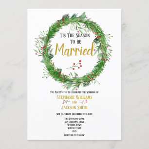 Invitación La Temporada para Casarse   Boda de Vegetación Inv