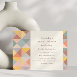 Invitación La Tierra Rústica Cae Neutra La Elegante Ducha Bri