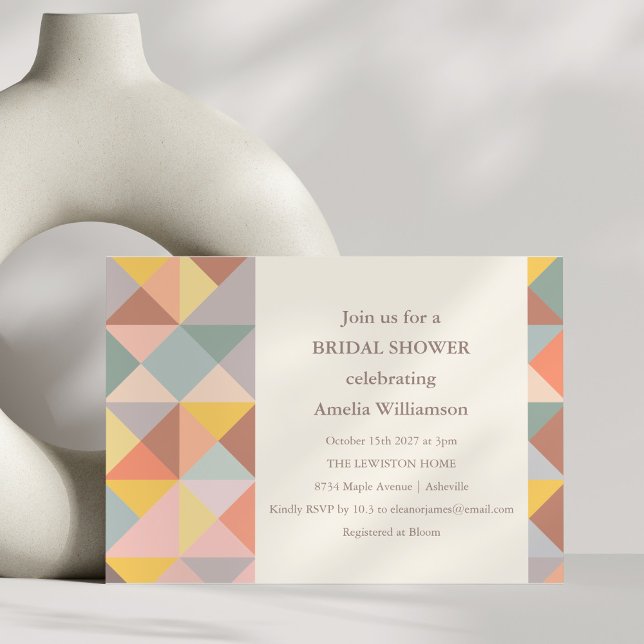 Invitación La Tierra Rústica Cae Neutra La Elegante Ducha Bri (Subido por el creador)