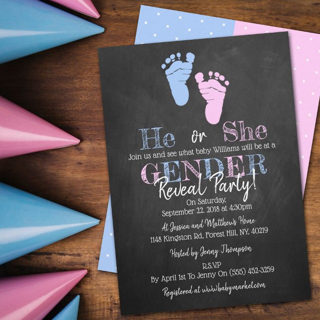 Invitación ¡La tipografía moderna de género revela Fiesta! Ba (Subido por el creador)