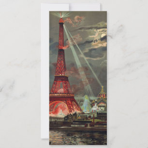 Invitación La Torre Eiffel en rojo