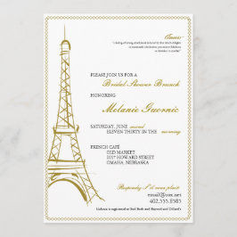 Invitación La torre Eiffel invita