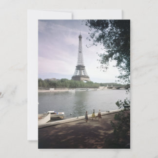 Invitación La Torre Eiffel. París, hacia 1960.