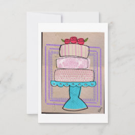 Invitación La Torre Pastel Patrones