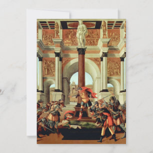 Invitación La Tragedia de Lucrecia de Sandro Botticelli