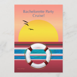 Invitación La travesía del fiesta de Bachelorette invita - a