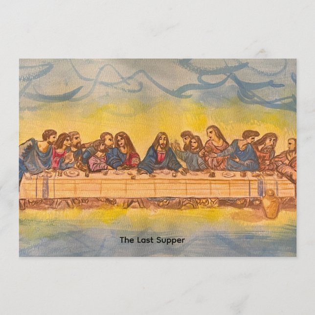 Invitación La Última Cena - Obra de arte (Anverso)
