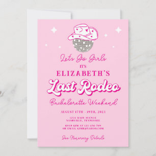 Invitación La última fiesta de Bachelorette de Rodeo