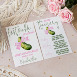 Invitación La última Pickle que ella jamás Tickle Despedida d