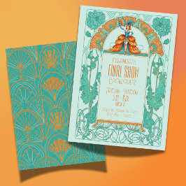 Invitación La última presentación de una novia en el Art Deco